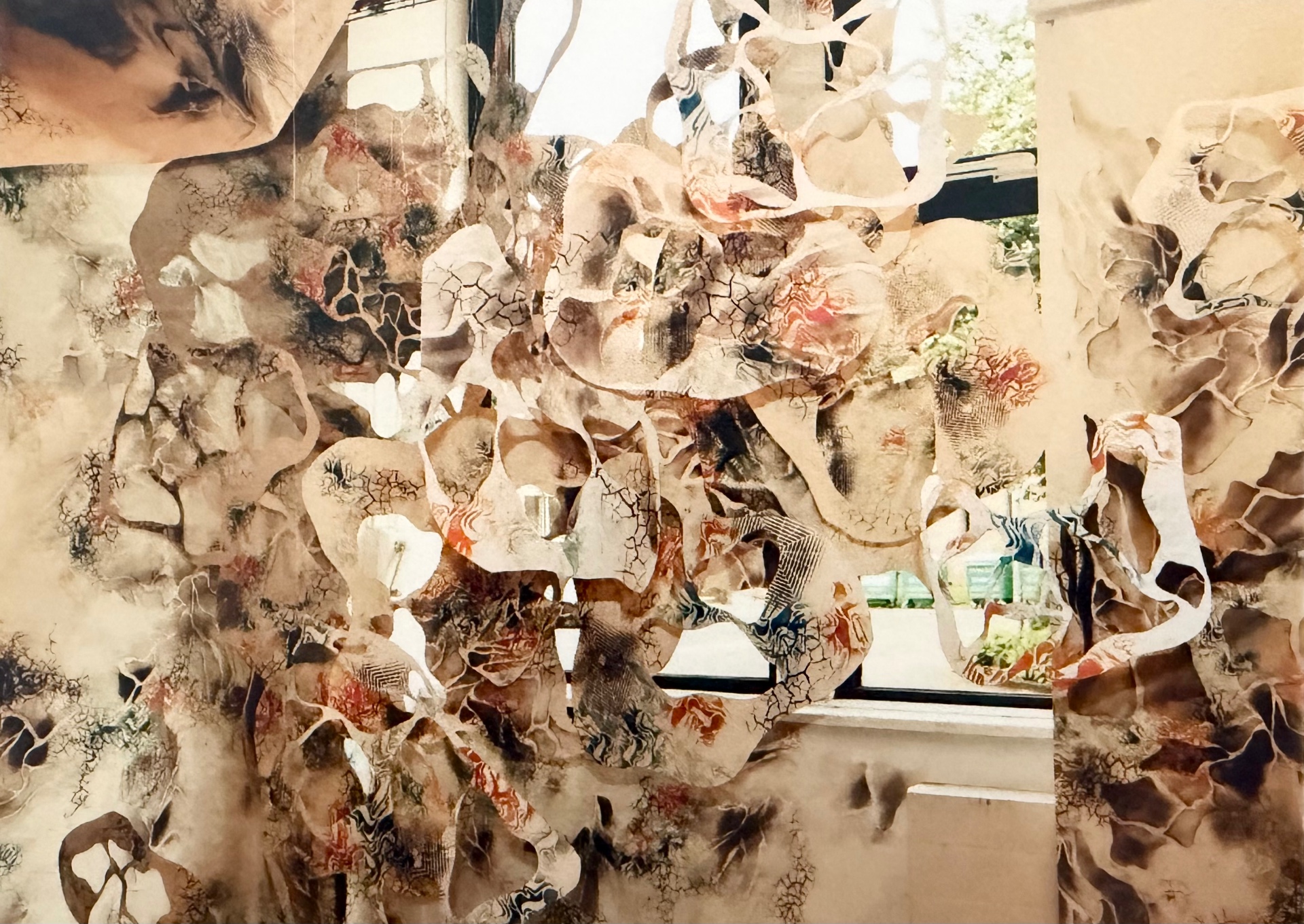 Postcard of Anya Kalsi, Chromatic Bloom installation (detail), 2026