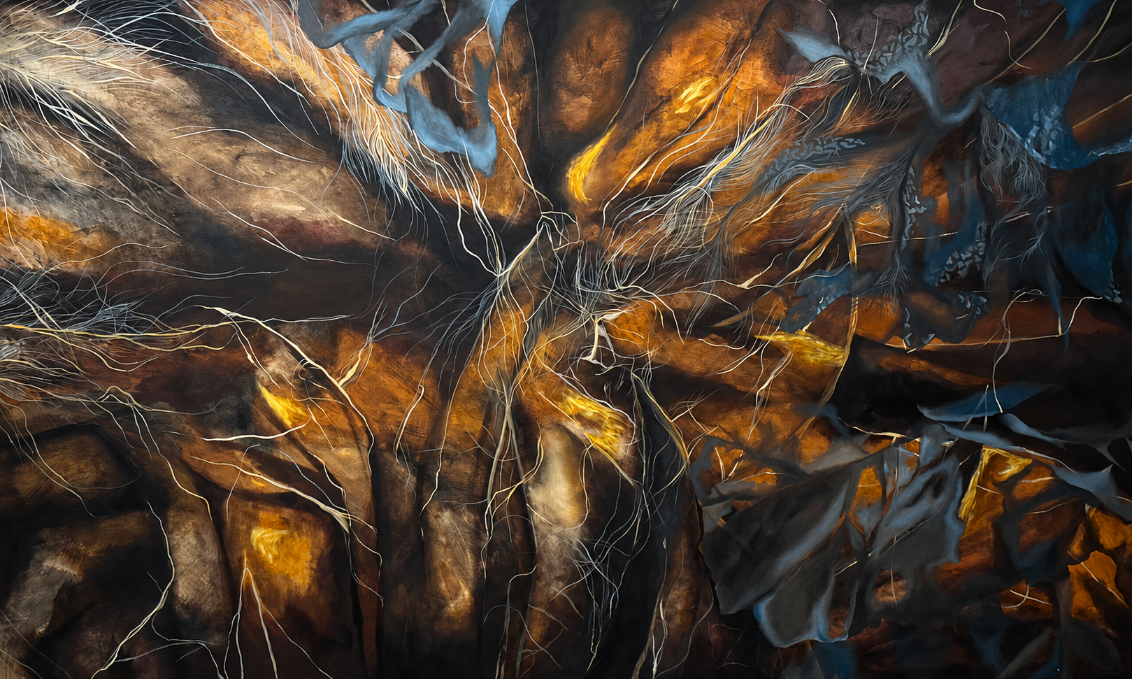 Anya Kalsi, Growth, 2022, oil paints on canvas